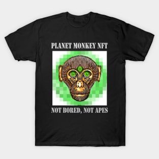 Planet Monkey Cute Animals Not Bored Apes T-Shirt